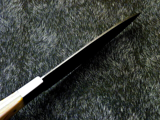 12" Custom Hand Forged Damascus Steel Chef Knife – Handmade Kitchen Knife with Resin Handle