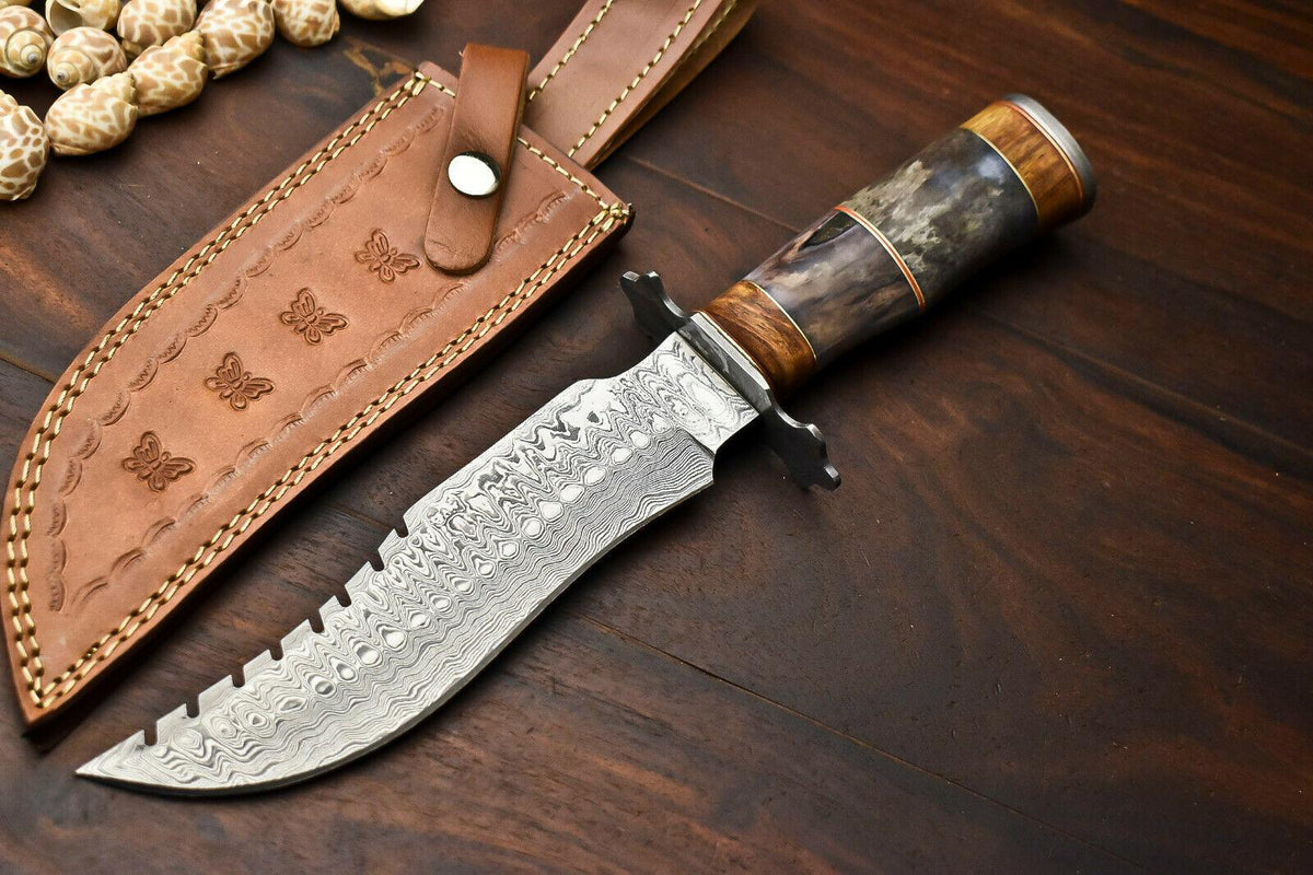 Sawback spine detail showing notched teeth along the blade