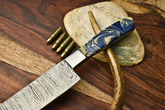 Hand Made Damascus Steel Blade Chef Knife | Corian Handle