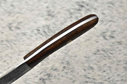 Handmade Damascus Steel Chef Knife – Full Tang Custom Sport Knife with Leather Sheath