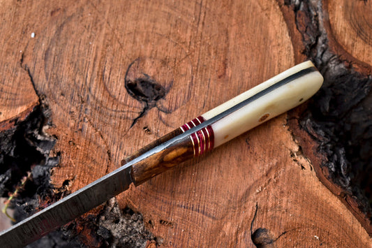 12" Handmade Damascus Steel Chef Knife – Full Tang Kitchen Blade, Razor Sharp