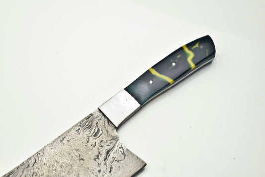 12" Handmade Damascus Steel Blade Kitchen Full Tang Chef Knife – 384 Layer Forged Blade