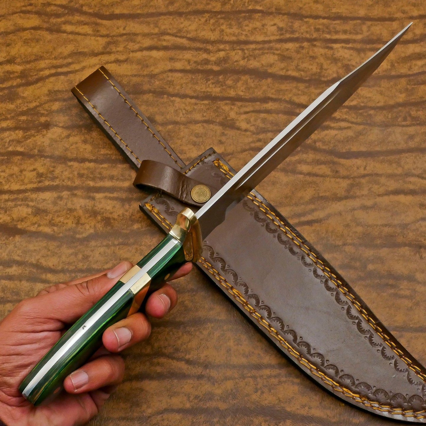 Titan 12-Inch D2 Steel Full Tang Massive Bowie Hunting & Sport Knife