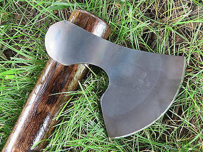 Hand Forged Viking Tomahawk with Walnut Handle & Shoulder Harness