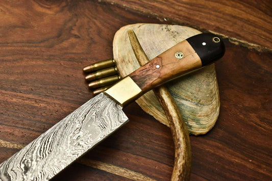 Custom Handmade Damascus Steel Kitchen Chef Knife – Full Tang Blade
