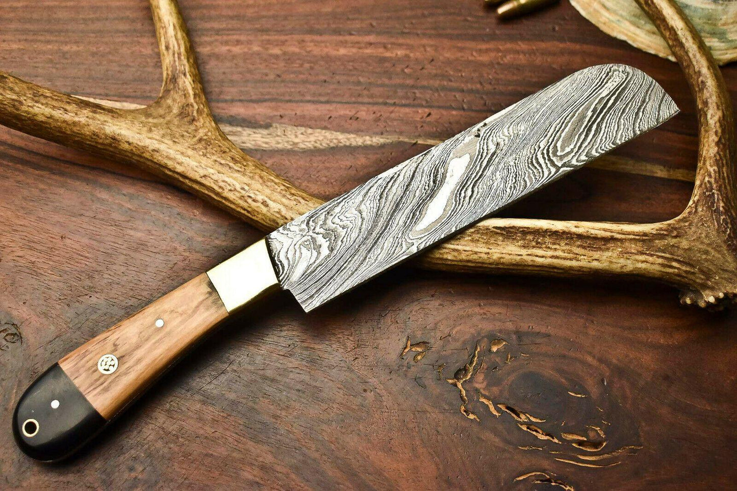 Custom Handmade Damascus Steel Kitchen Chef Knife – Full Tang Blade