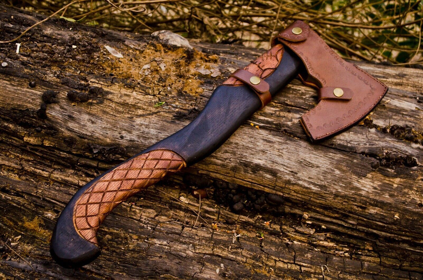 Custom Hand Forged Carbon Steel Viking Axe VALHALLA AXE Throwing Axe with Sheath