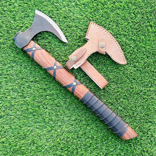 Handmade High Carbon Steel Viking Tomahawk & Throwing Axe