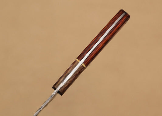 Damascus Steel Kitchen Chef Fillet Knife with Pakka Wood Handle