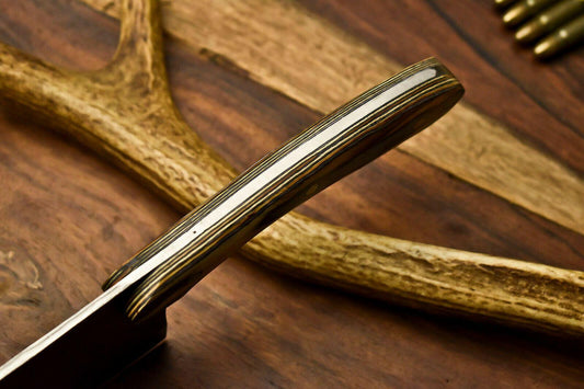 Handmade Damascus Steel Full Tang Chef Chopper Knife | 12" Kitchen Knife with Hardwood Handle