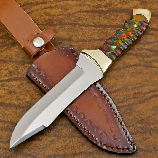 Handmade 12-Inch D2 Steel Full Tang Bowie Hunting & Sport Knife