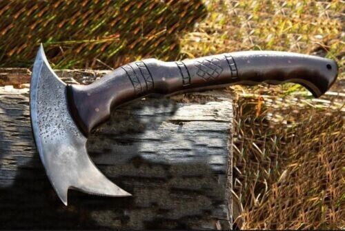 Handmade Viking War Axe – High Carbon Steel Combat & Battle Axe