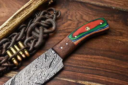 Hand Made Damascus Steel Blade Chef Kitchen Full Tang Knife | Handmade Premium Knive