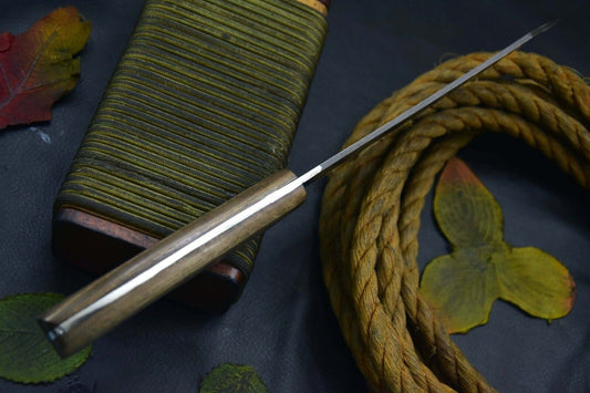 Custom San Mai Damascus Steel Chef Knife Handmade Walnut Handle