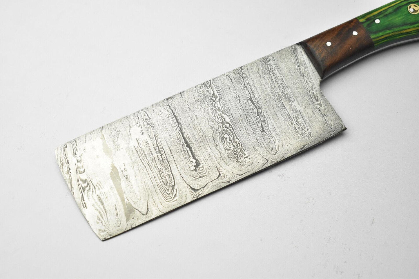 12" Handmade Damascus Blade Full Tang Chopper Chef Knife – Hand Forged