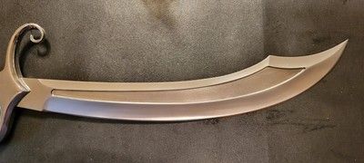 20" Handmade Custom D2 Steel Bowie Hunting Knife with Burl Wood Handle – Full Tang Fixed Blade