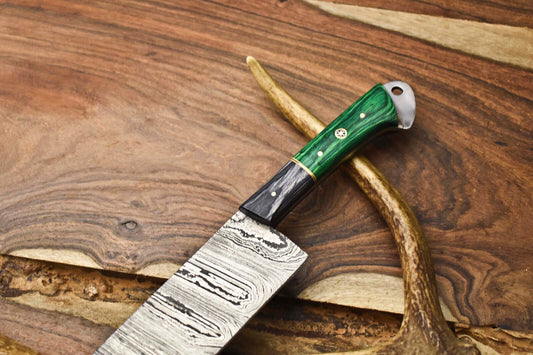 12" Handmade Damascus Steel Full Tang Chef Knife – Professional Kitchen knife