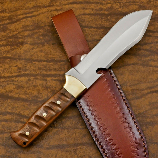 Trailblazer 12-Inch D2 Steel Full Tang Bowie Hunting Sport Knife