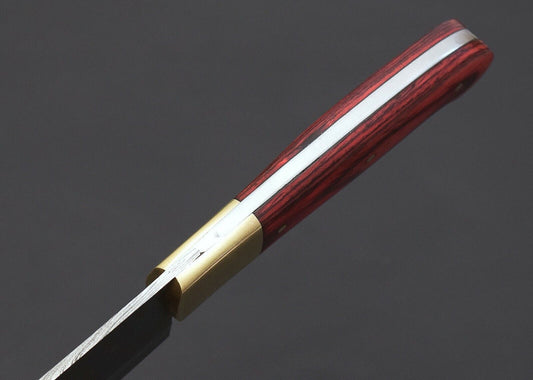 12" Custom Handmade Damascus Steel Chef Hunting Fixed Blade Camping Knife + Sheath