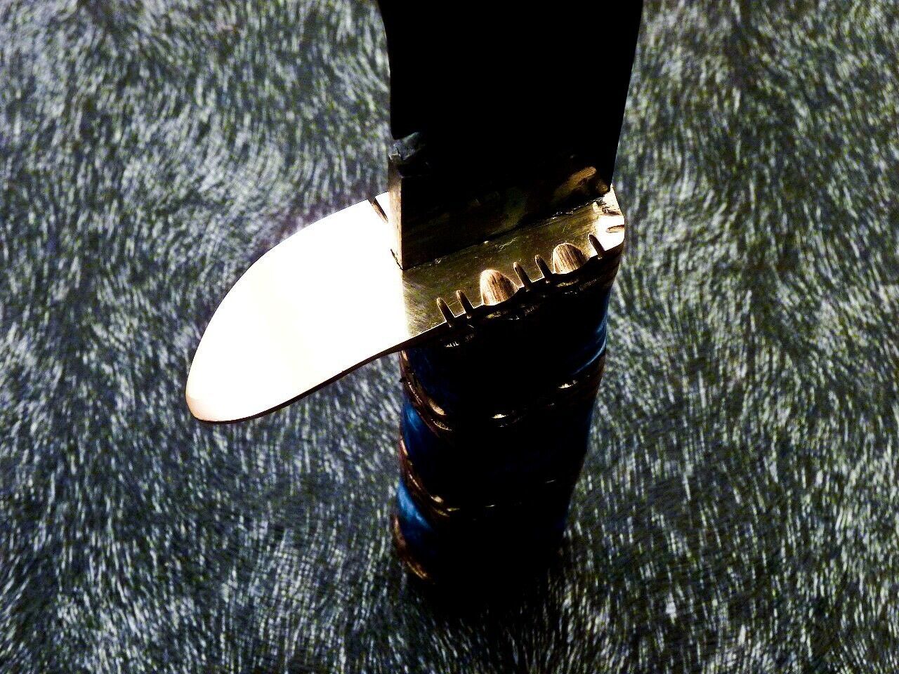 Handmade Damascus Kukri Hunting Knife with Resin Handle