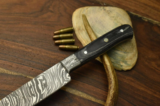 Handmade Damascus Steel Chef Knife – Full Tang Kitchen Knife – 384 Layers Forged Blade