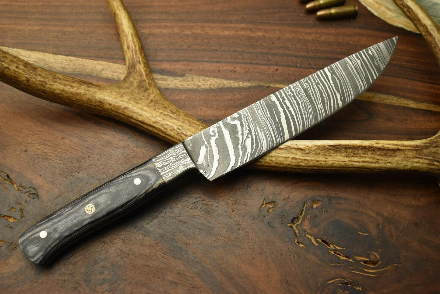 Handmade Damascus Steel Chef Knife – Full Tang Kitchen Knife – 384 Layers Forged Blade