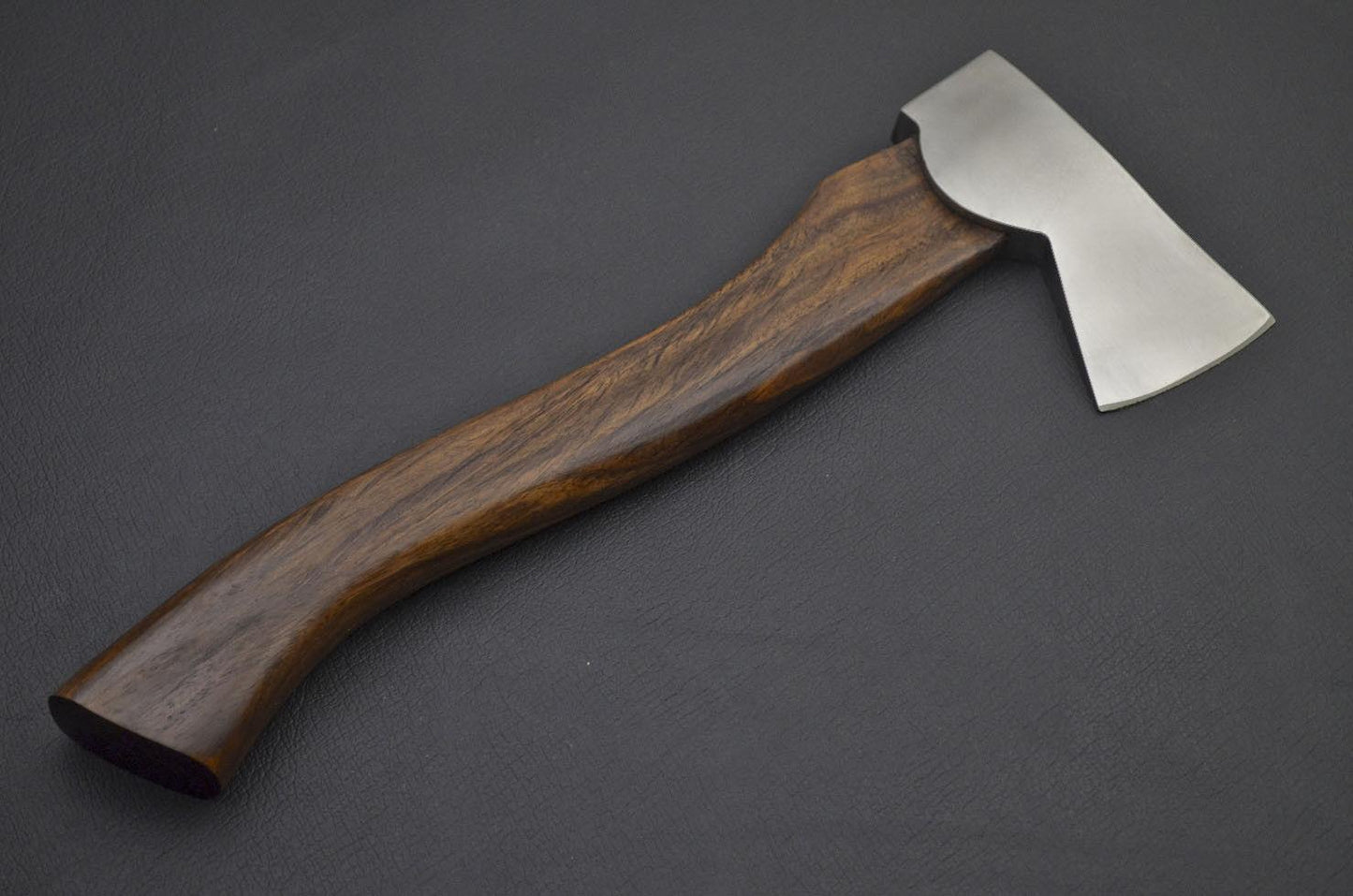 Custom Hand-Made Stainless Steel Viking Tomahawk Axe | Rosewood Handle with Leather Sheath