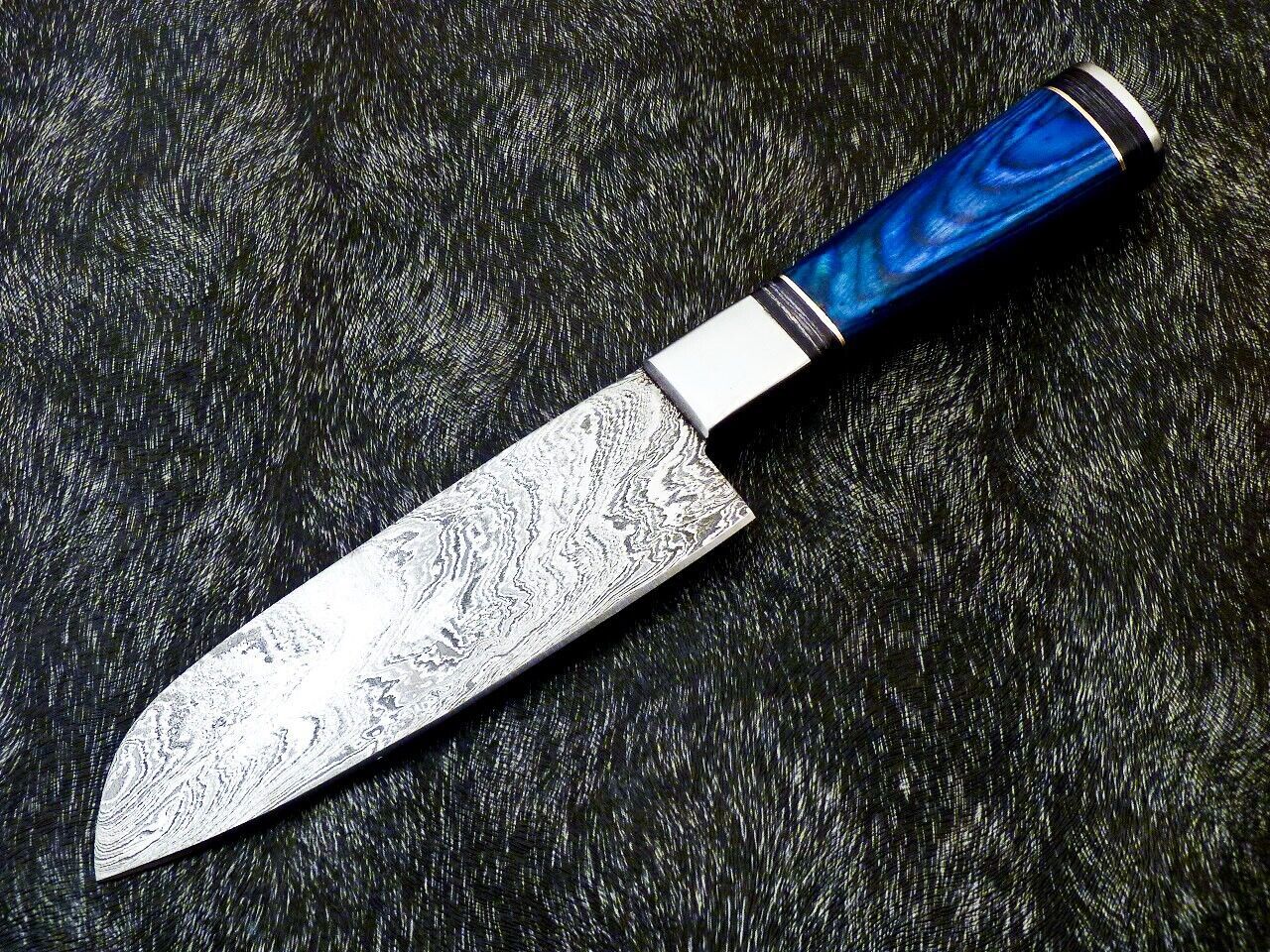 11" Custom Hand Forged Damascus Steel Chef Knife Kitchen Knife with Hardwood Handle