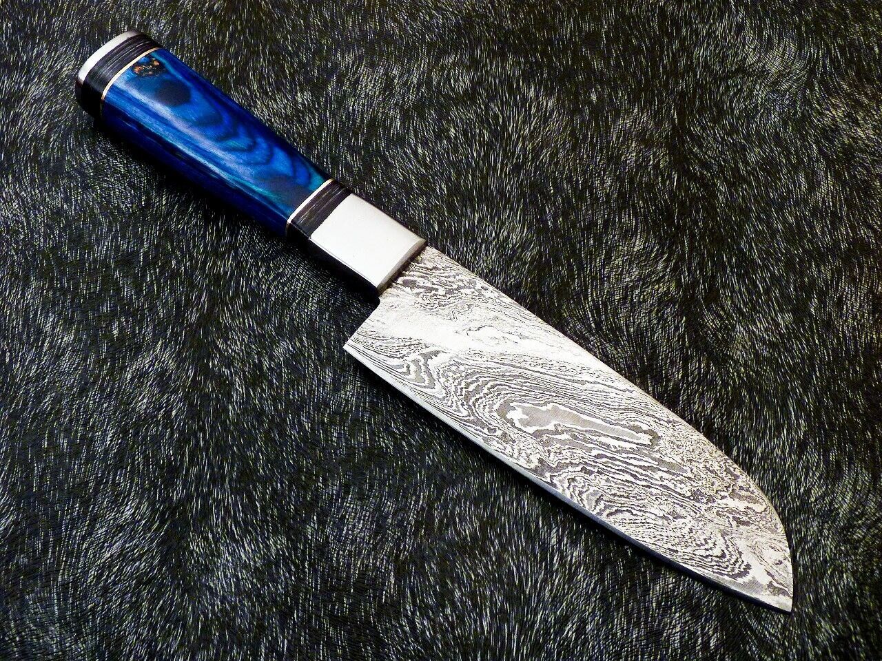 11" Custom Hand Forged Damascus Steel Chef Knife Kitchen Knife with Hardwood Handle