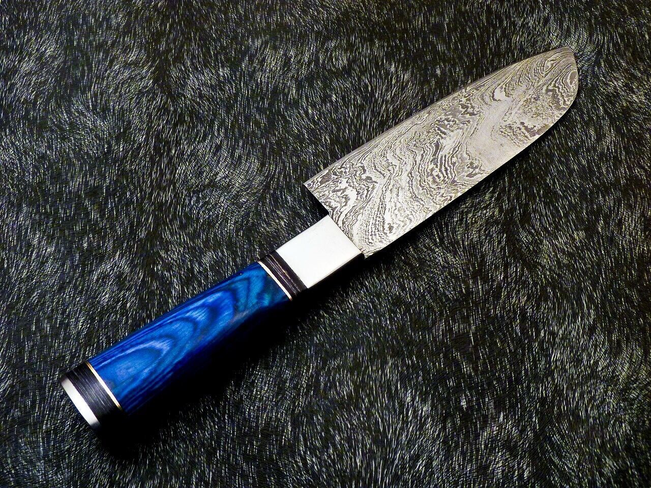 11" Custom Hand Forged Damascus Steel Chef Knife Kitchen Knife with Hardwood Handle