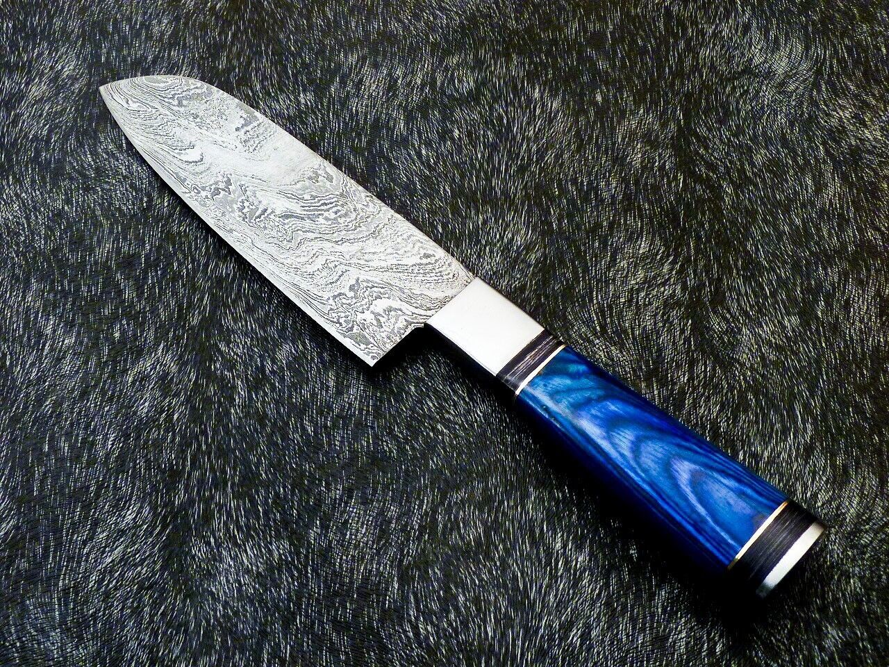 11" Custom Hand Forged Damascus Steel Chef Knife Kitchen Knife with Hardwood Handle