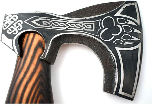 Warrior Fully Functional Battle Ready Custom Handmade High Carbon Steel Tomahawk Viking Axe