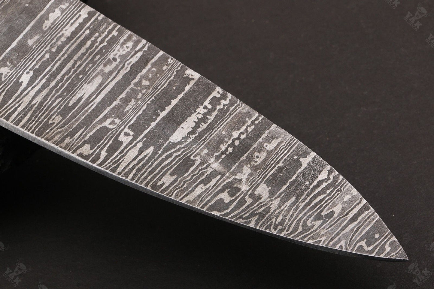 13” Fire Storm Handmade Damascus Steel Chef Knife – Resin Handle, Full Tang