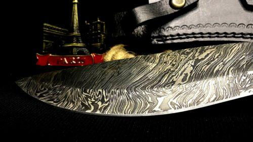 Heritage Forge 15 Inch Wingy Wood Handle Damascus Steel Kukri Hunting Knife