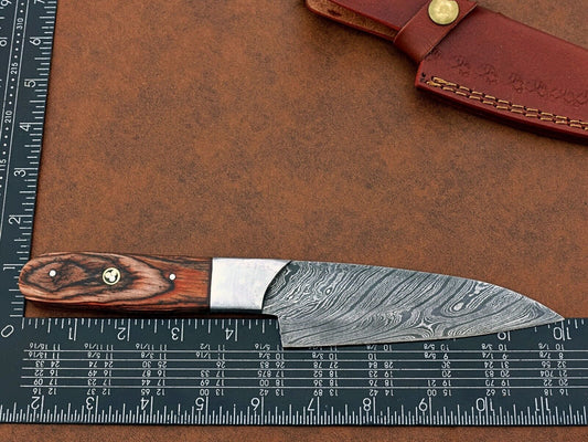Custom Handmade Forged Damascus Steel Chef Knife Kitchen Knife