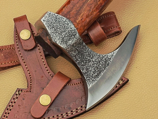 Handmade Carbon Steel Bearded Axe | Viking Axe | Functional Axe With Sheath