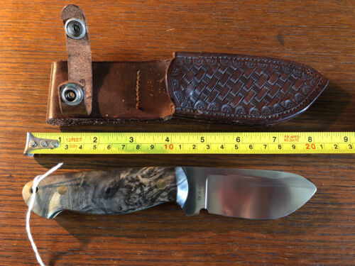 7.5" Custom Fixed Blade Knife | Hunting & Skinner Knife with Sheath