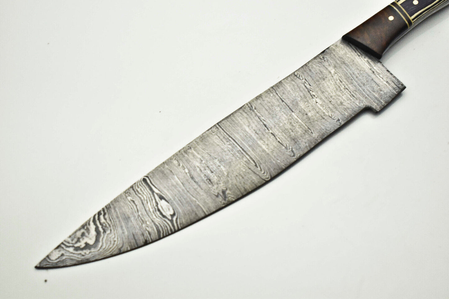 12" Handmade Forged Damascus Steel Kitchen Chef Knife – Full Tang Sharp Blade
