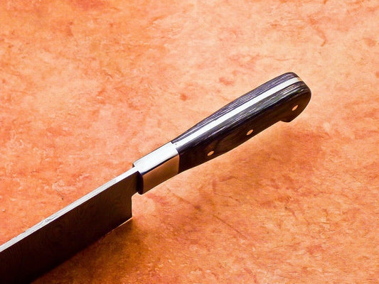12" Professional Chef Chopper Cleaver Knife – Handmade Damascus Steel with Hardwood Handle