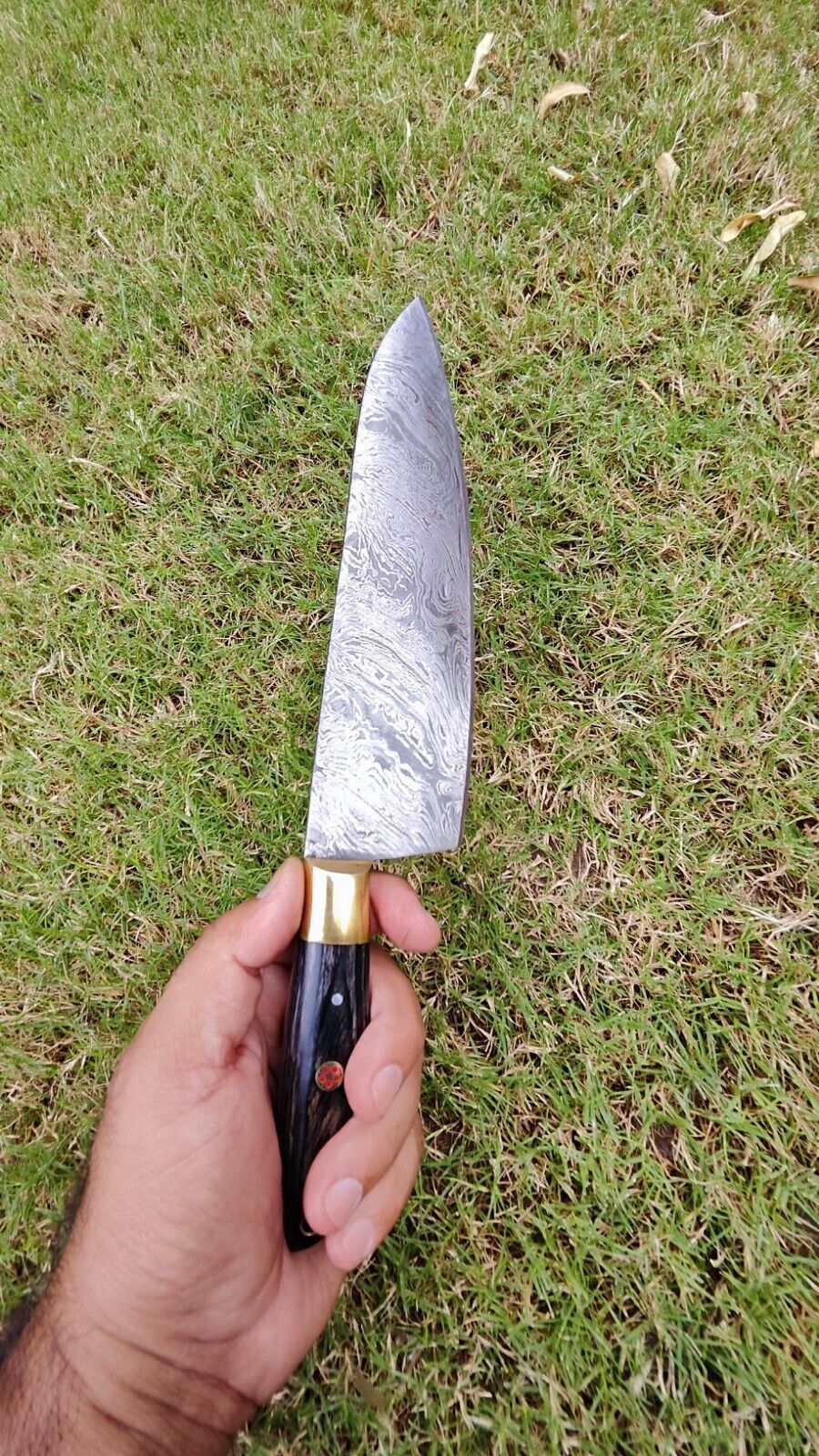 Custom Handmade Damascus Steel Kitchen Knife | Full Tang Chef & Fillet Knife Gift 2024