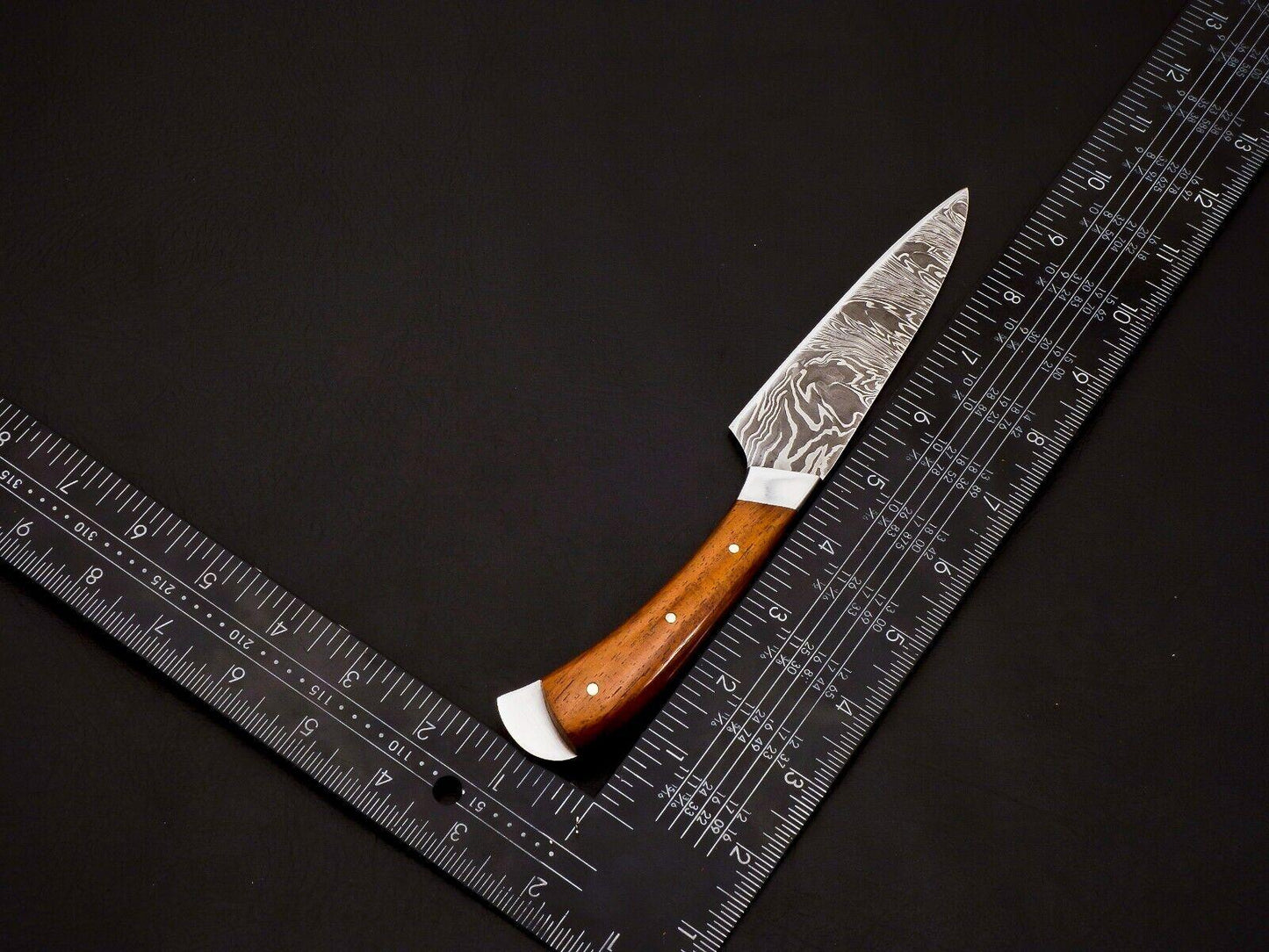 Custom Hand Forged Damascus Steel Full Tang Chef Knife Set