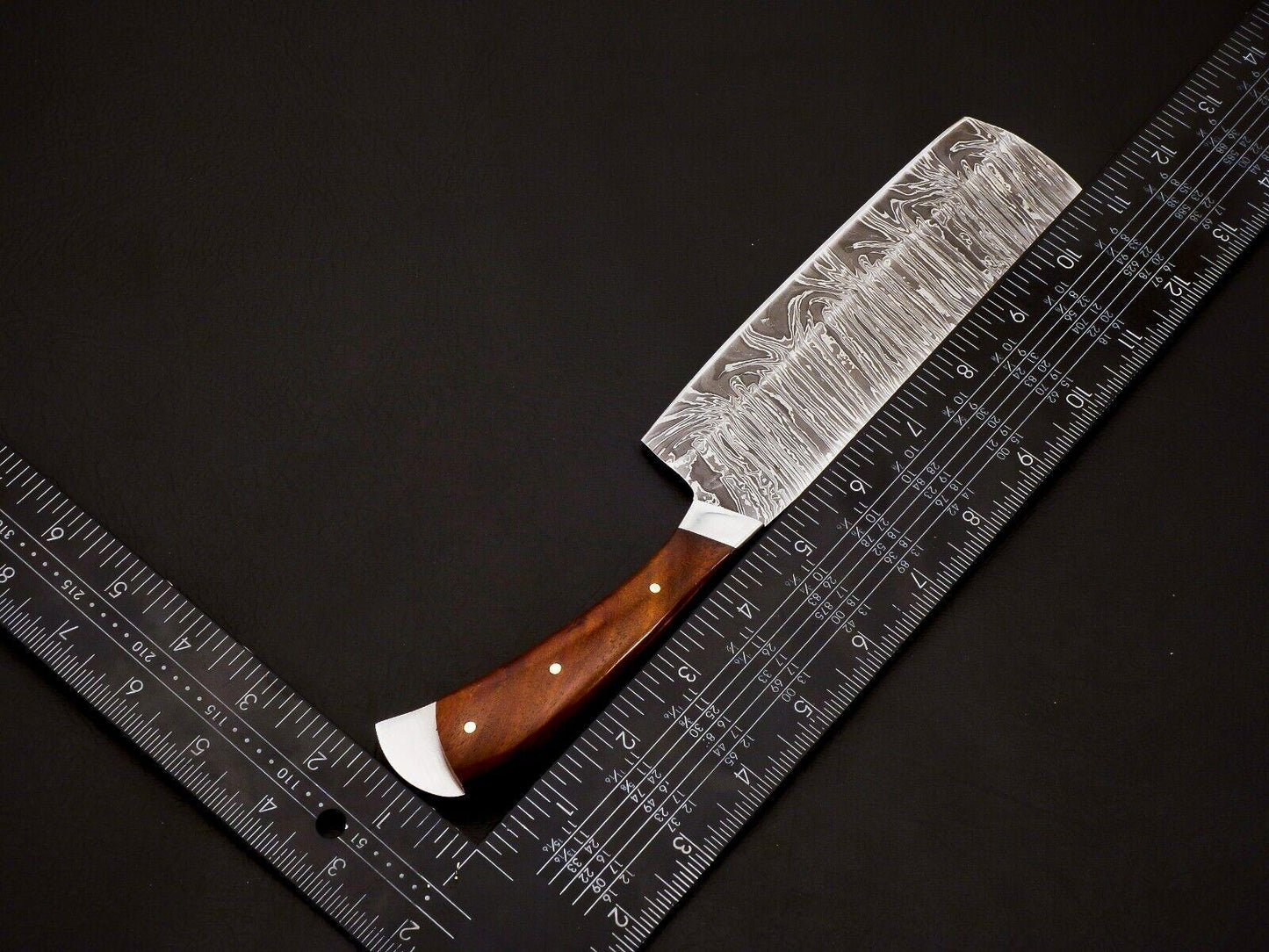 Custom Hand Forged Damascus Steel Full Tang Chef Knife Set