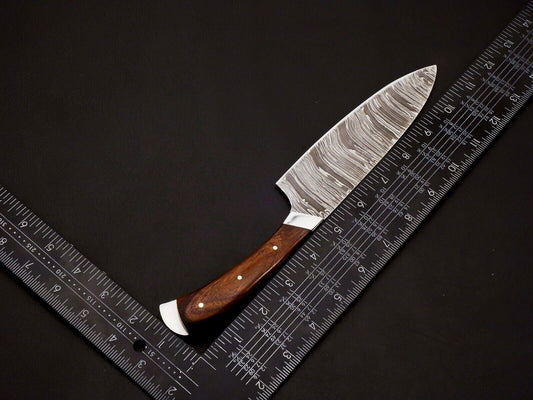 Custom Hand Forged Damascus Steel Full Tang Chef Knife Set