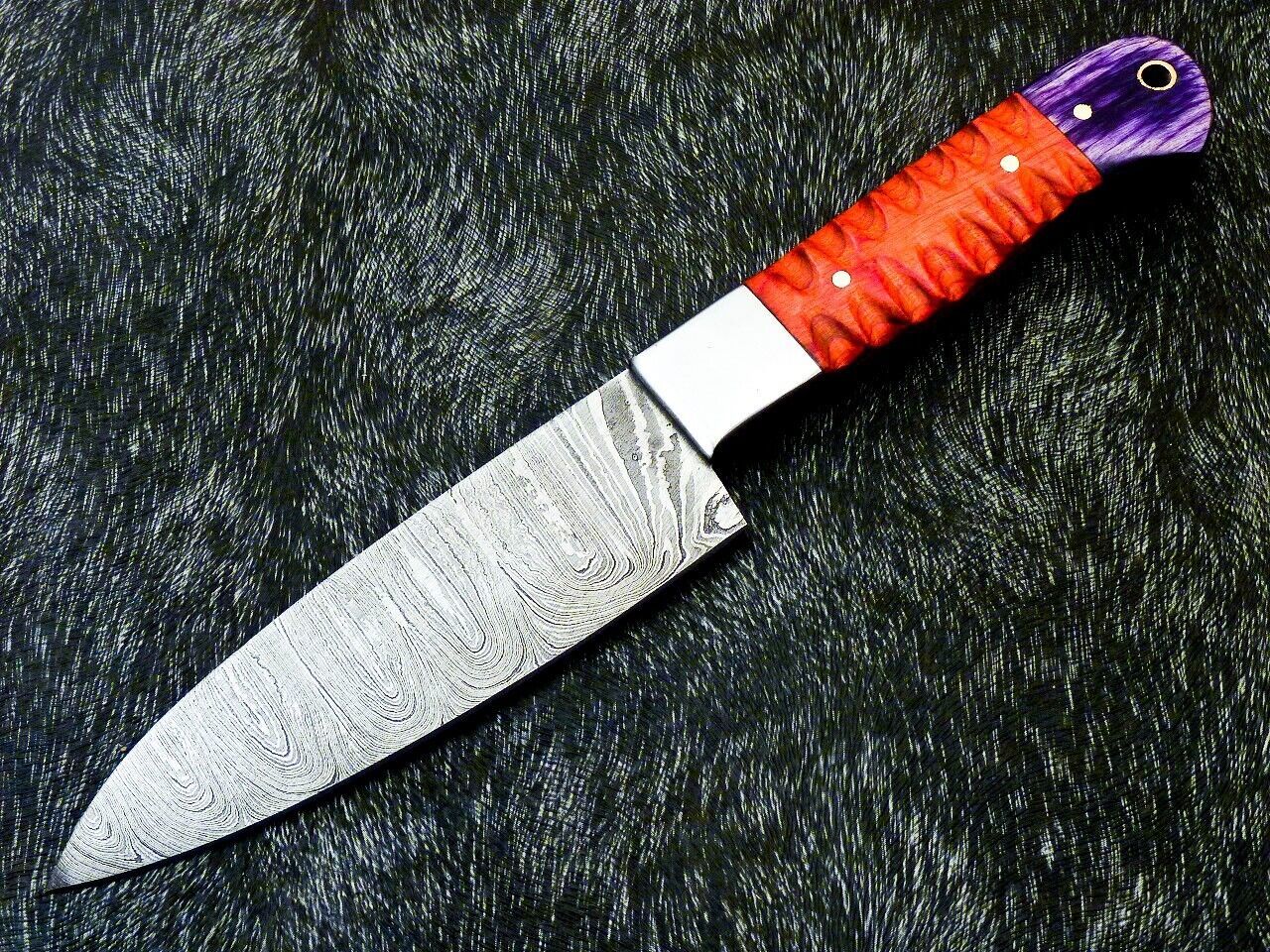 10" Hand Forged Damascus Steel Chef Knife Kitchen Knife