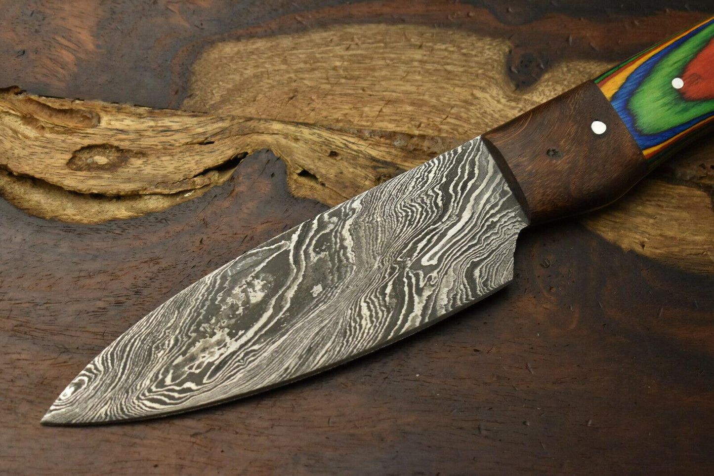 Premium Handmade Damascus Steel Chef Knife – Full Tang Kitchen Cutlery