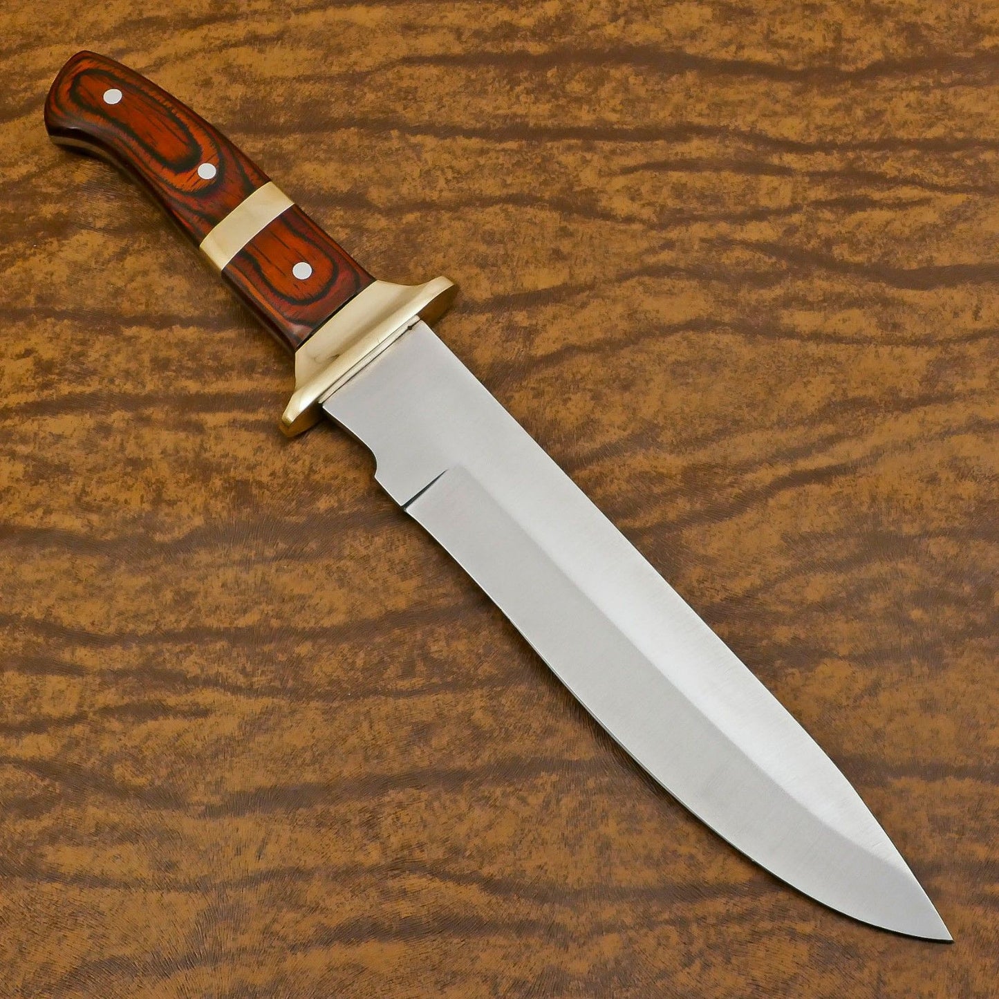 Handcrafted D2 Steel Full Tang Bowie Knife | 12" Hunting & Outdoor Sport Blade