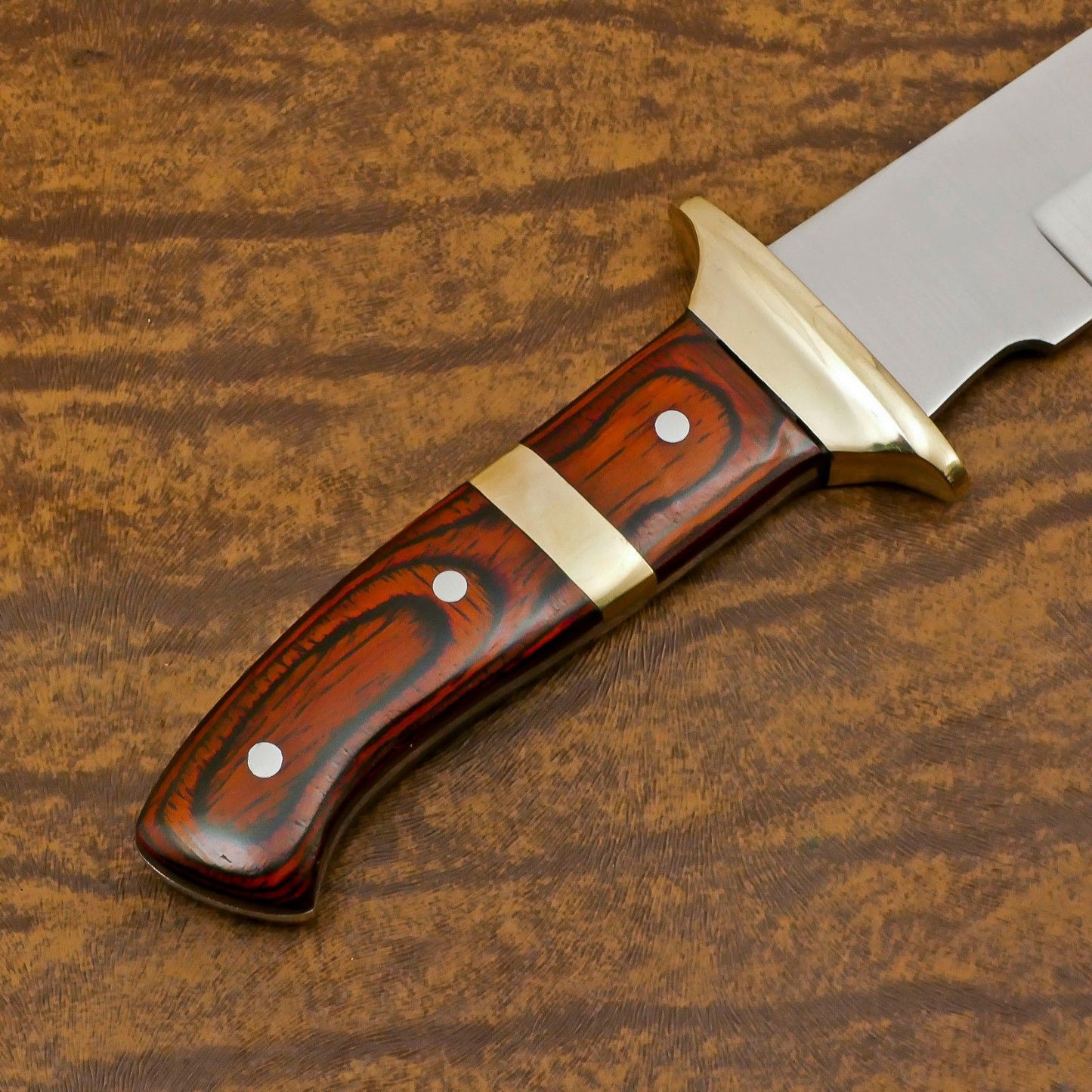 Handcrafted D2 Steel Full Tang Bowie Knife | 12" Hunting & Outdoor Sport Blade