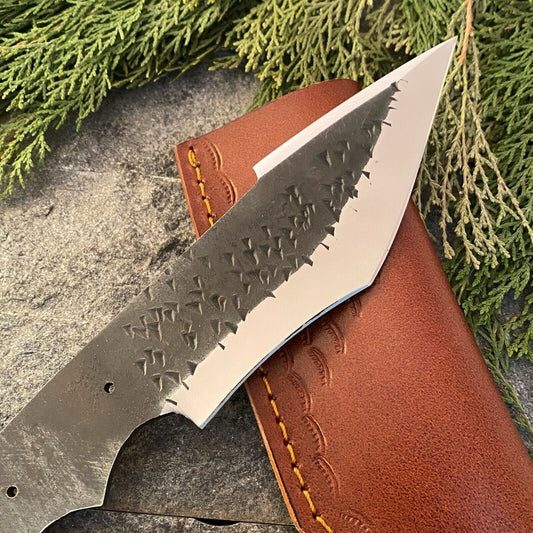 10" Custom D2 Steel Full Tang Bowie Knife – High Polish Blade