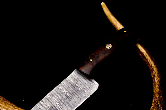 12" Handmade Damascus Steel Blade Kitchen Chef Full Tang