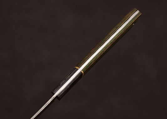 Handmade Damascus Steel Chef & Hunting Knife 8" Blade Pakka Wood Handle + Sheath